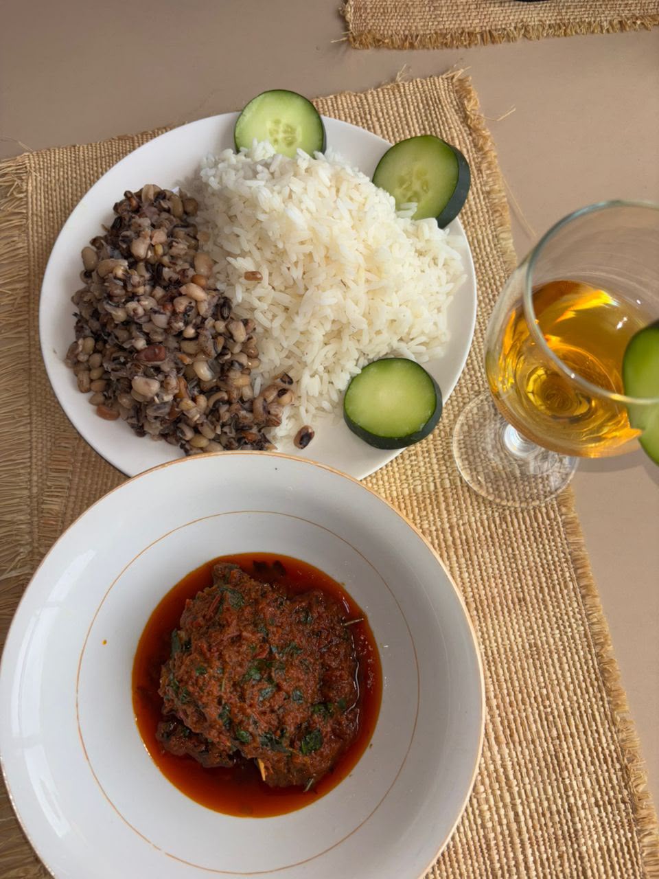Rice, Beans and Stew