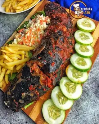 WHOLE GRILLED CATFISH
